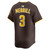 San Diego Padres Jackson Merrill # 3 Limited Road Jersey Brown Nike