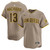 San Diego Padres Manny Machado # 13 Limited Alternate Jersey Tan Nike