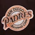 San Diego Padres Snapback Hat With Two Side Patches Curved bill Brown Mitchell And Ness