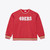 San Francisco 49ers Mens Crew Sweatshirt Red Mitchell And Ness