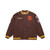 San Diego Padres Mens 2 Sided Satin Jacket With Patches Brown Mitchell And Ness