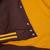 San Diego Padres Mens 2 Sided Satin Jacket With Patches Brown Mitchell And Ness
