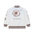 San Diego Padres Mens Two Sided Satin Jacket With Friar Logo Arctic White Mitchell And Ness