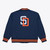 San Diego Padres Mens Retro Heavy Track Jacket Two Sided 1998 Navy Mitchell And Ness