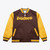 San Diego Padres Mens Reversible Jacket Snap Front White And Brown Mitchell And Ness