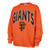 San Francisco Giants Womens Crew Pullover Sweatshirt Orange Brand 47