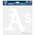 Oakland Athletics 8"X8" Decal With White Logo By Wincraft