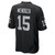 Las Vegas Raiders Fernando Mendoza # 15 Men's Game Replica Jersey Home Black Nike