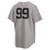 New York Yankees Aaron Judge # 99 Men's Replica Road Jersey Grey Nike