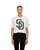 San Diego Padres Women's Mesh Crop Tee Primary Logo White New Era