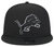 Detroit Lions Black and White New Era Trucker 9FIFTY Snapback Hat