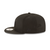 Athletics' Black with Black Logo New Era 9Fifty Snapback Hat 