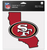  San Francisco 49ers State Shaped Perfect Cut Color Decal 8" x 8" by WinCraft