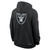 Las Vegas Raiders Men's Full Zip Hood Sweatshirt Two Sided Black Nike
