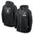 Las Vegas Raiders Men's Full Zip Hood Sweatshirt Two Sided Black Nike