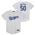Los Angeles Dodgers Mookie Betts #50 Home White Kids Jersey Nike
