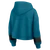 San Jose Sharks Understated Active Women's Teal Crop Hoodie