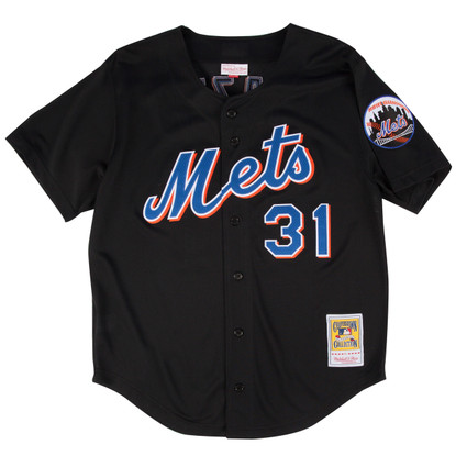 Mitchell & Ness MLB AUTHENTIC BP JERSEY NEW YORK METS Men's -BLACK