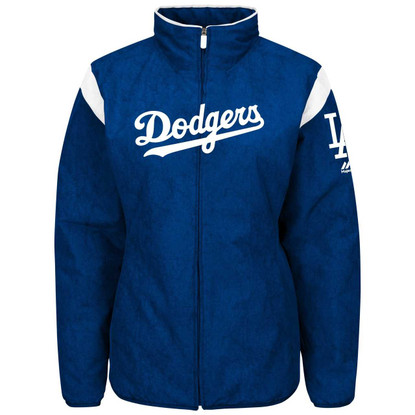 Los Angeles Dodgers MLB Majestic Zip-Up Jacket Sz Large Therma