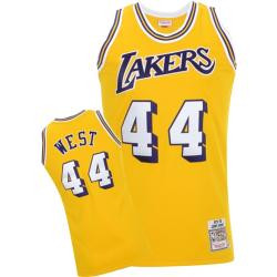 Jerry West Los Angeles Lakers Mitchell & Ness Hardwood Classics 1971-72 Swingman Jersey - Gold