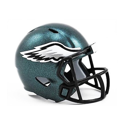 Philadelphia Eagles Riddell Mini Pocket Pro NFL Football Helmet Green White