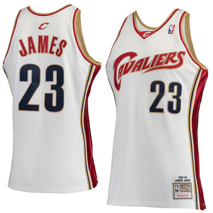 LeBron James Cleveland Cavaliers Mitchell & Ness Swingman Jersey - White, Size: XL