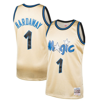 Mitchell & Ness Men's Mitchell & Ness Penny Hardaway Gold Orlando