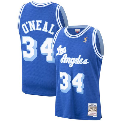 Los Angeles Lakers Jerry West Road Swingman Jersey By Mitchell & Ness -  Light Gold - Mens