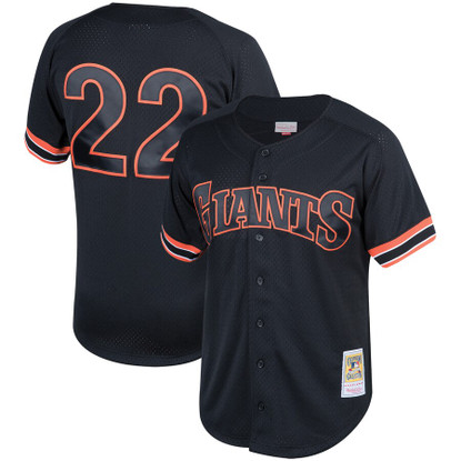 Will Clark San Francisco Giants Mitchell & Ness Fashion Cooperstown Collection Black Mesh Batting Practice Jersey