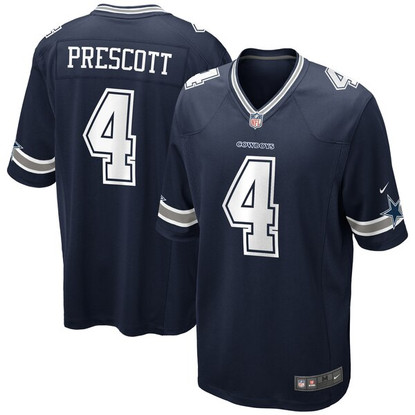 Dak Prescott Navy Blue Thanksgiving Alternate Jersey, Men's Dallas Cowboys  4 NFL Limited Jersey