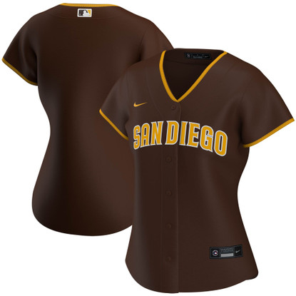 Men's Nike White/Brown San Diego Padres Home 2020 Replica Team Jersey