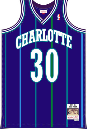 Mitchell & Ness White Swingman Rex Chapman Charlotte Hornets 1988-89 Jersey