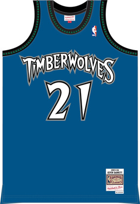 Throwback Kevin Garnett Xlarge NBA Minnesota Timberwolves Jersey