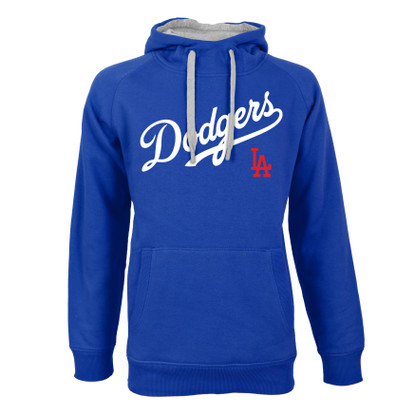 Antigua Men's Los Angeles Dodgers Grey Victory Pullover