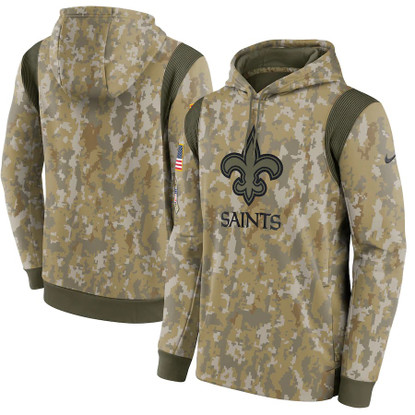 Men's Nike Camo Miami Dolphins 2021 Salute to Service Performance Pullover Hoodie Size: Small