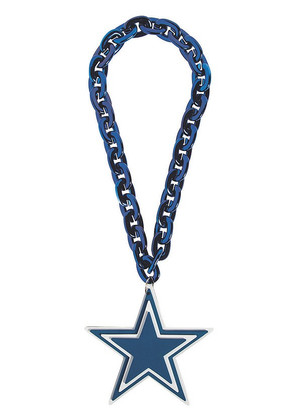 Dallas Cowboys 3D Magnet Logo Navy FanChain Necklace