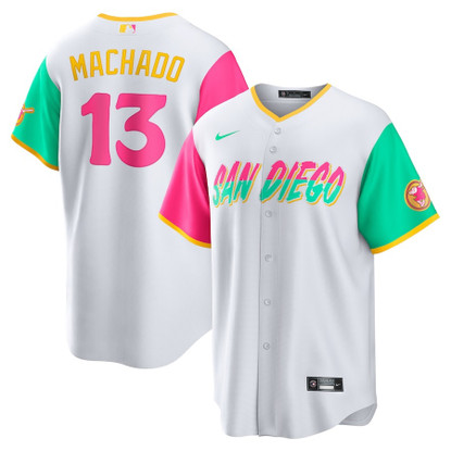 Men's Nike Fernando Tatis Jr. San Diego Padres Pitch Black Name & Number T- Shirt