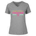 San Diego Padres Women's City Connect Levelwear Ariya Grey V-Neck Tee