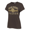 San Diego Padres Womens Brown Bright Eyed Franklin T-Shirt