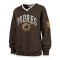  San Diego Pardres Women's Brown Wax Pack Daze 80's Fleece Pullover