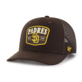 San Diego Padres Men's Brown Twill Squad Trucker Hat with Mesh Back 