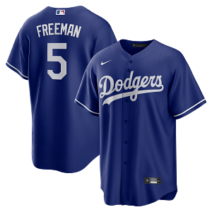 Los Angeles Dodgers Mens Royal Blue Nike Freddie Freeman #5