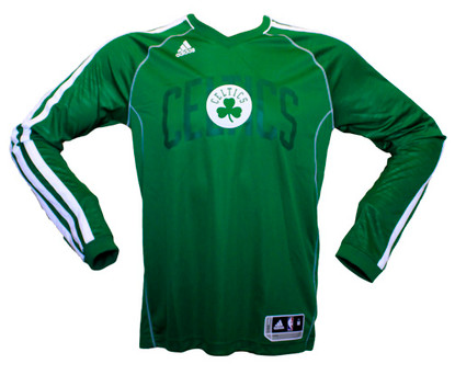 Boston Celtics Mens Green Majestic Logo 2 Long Sleeve T Shirt