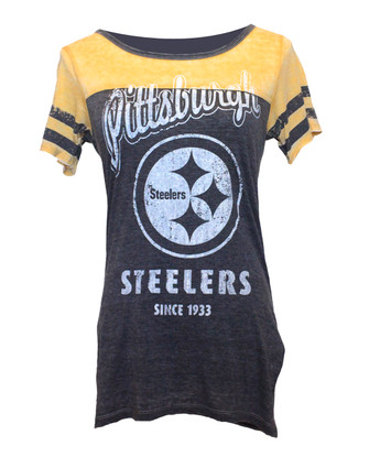 PITTSBURGH STEELERS WOMEN'S BEDAZZLE T-SHIRT, 47% OFF