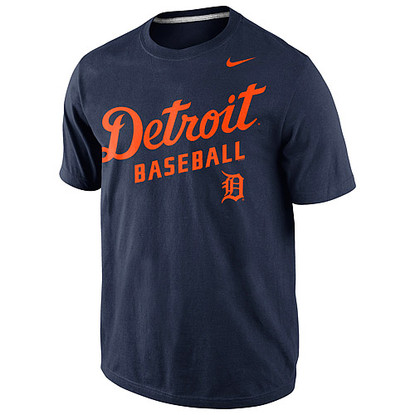 Detroit Tigers Nike Team Wordmark T-Shirt - White