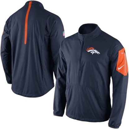 Denver Broncos Lockdown Half Zip Nike Jacket