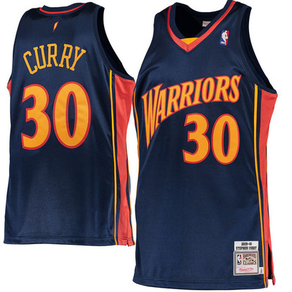 Golden State Warriors 2009 Steph Curry Hardwood Classics Home