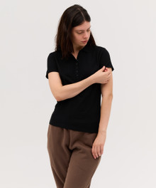 YARD - Women's Sundance Polo – Polo Shirts – available in Black, Navy – thumbnail 5 of 9
