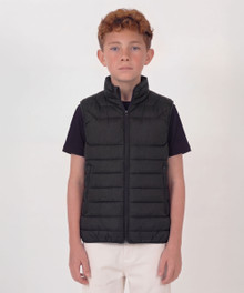 Youth Proper Puffer Vest – Vests – available in Black, Navy – thumbnail 8 of 11