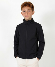 Youth Prime Softshell Jacket – Jackets – available in Black, Navy – thumbnail 1 of 8